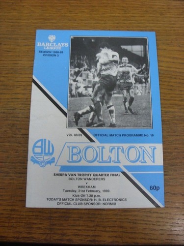 1989 bolton wanderers v - 21/02/1989,