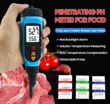   PH818M PH Meter for Food Processing 2 in 1 Food  and liquids PH Tester 
