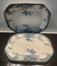 Two Antique Serving  Plates