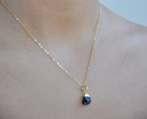 Garnet raw crystal pendant - raw,