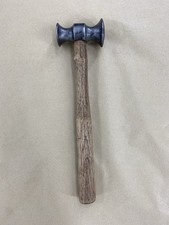 Vintage Blacksmiths Hammer Heavy Ball Peen Metalworking Tool 15”