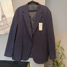 M&S Men's Navy Blazer Jacket