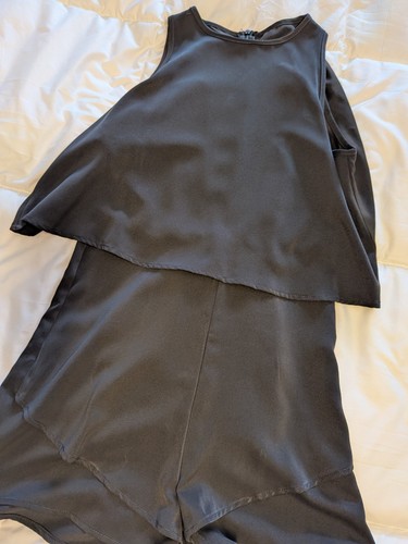 Black playsuit - black,