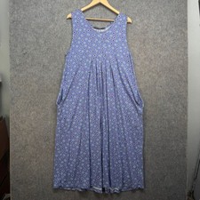 Gudrun Sjoden Dress Womens UK 20 Purple Floral Polka Dot Sleeveless Tank Tunic