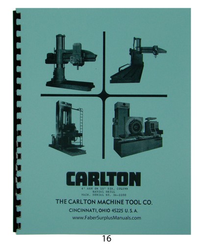 Carlton radial arm drill - radial,