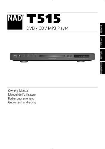 Owner manual for - owner's, t515