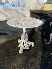 Heavy Cast iron garden Table White Victorian Foundry Coalbrookdale Rare