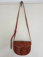 Tooled Leather Womens Handmade Brown Handbag New 