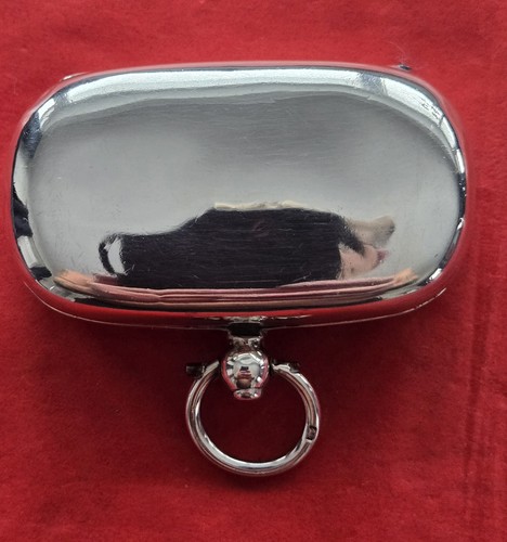 Antique solid silver double - solid,