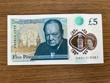 Rare £5 First Run AA01