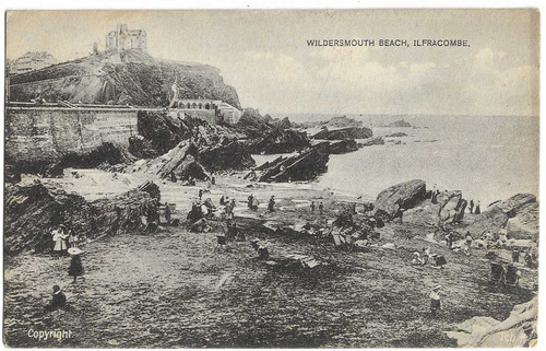 Postcard wildersmouth beach - postcard,
