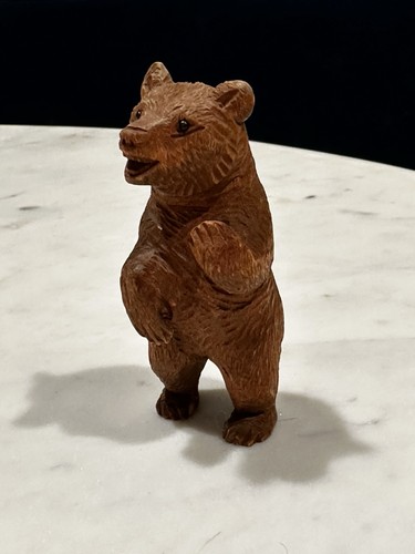 Vintage black forest carved - black,