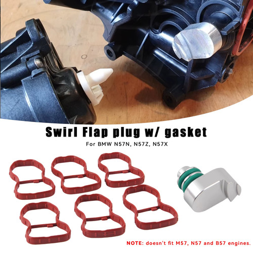 Intake manifold swirl - manifold, flap