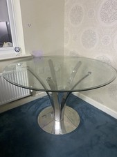 John Lewis Glass Dining Table Good Condition- Collection Only In Romford