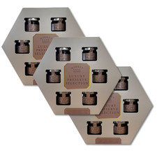 3x Market Lane Luxury Preserve Selection Gift Set – 6 Mini Jam & Marmalade Jars