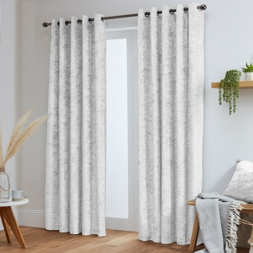 Crushed velvet curtains - crushed,