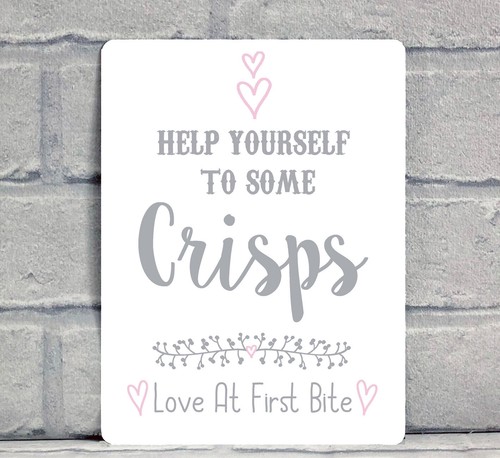 Crisp metal sign - a5, with