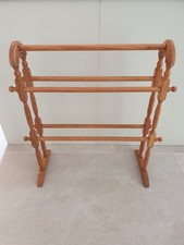 Antique Pine Wooden Towel Rail