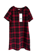 F&F Girls Black & Red Tartan