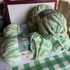 4 x So Crafty Baby Yarn, green