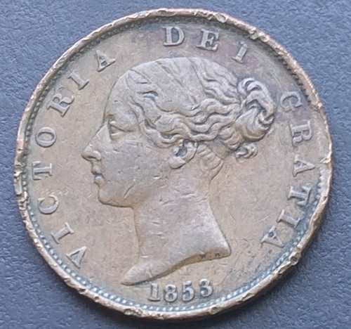 Victoria 1853 half penny - 1853,