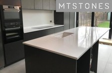 SUPER WHITE QUARTZ KITCHEN