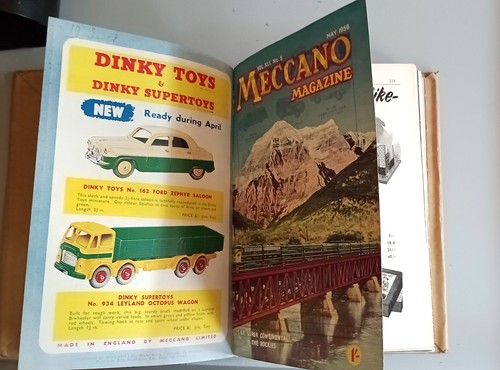 Meccano magazines 1956 bound - meccano,