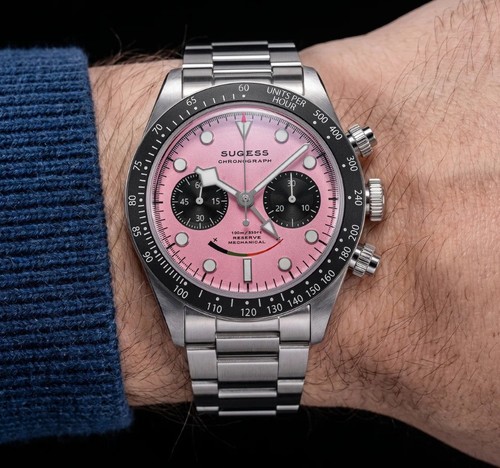 Sugess chronograph panda pink - sugess,