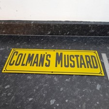  COLMANS MUSTARD ENAMEL SIGN -