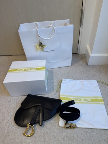 Dior mini black saddle - dior,
