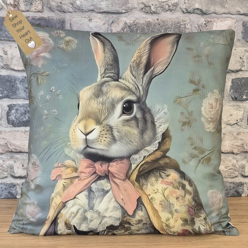 Victorian hare cushion - 1x,