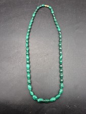 Vintage Malachite Beaded 18" Necklace