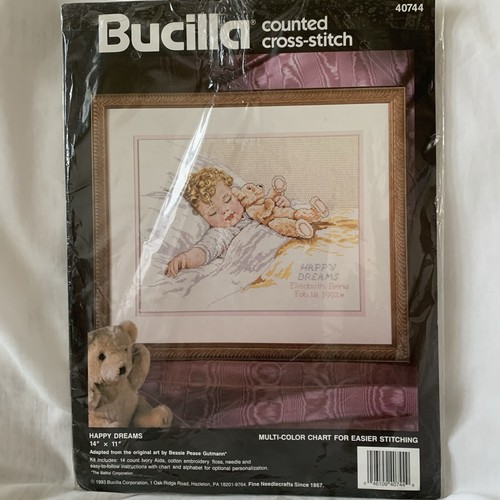 Bucilla cross stitch kit happy - bucilla,