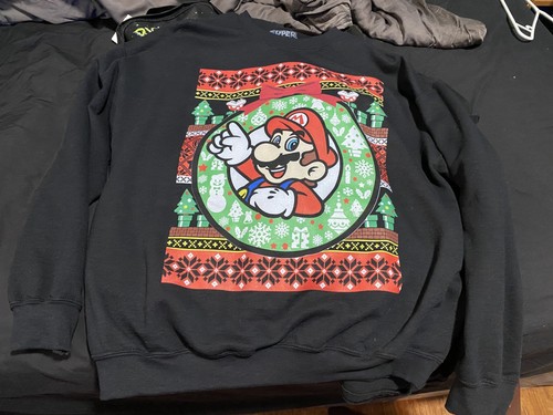 Super mario christmas sweater - christmas,