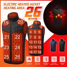 Electric Heated Vest Warm Gilet Winter USB Jacket Men Women Heating Coat Thermal
