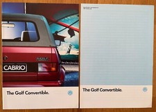 Unissued VW Golf Convertible / Cabriolet / Clipper / GTI 1990 UK Market Brochure