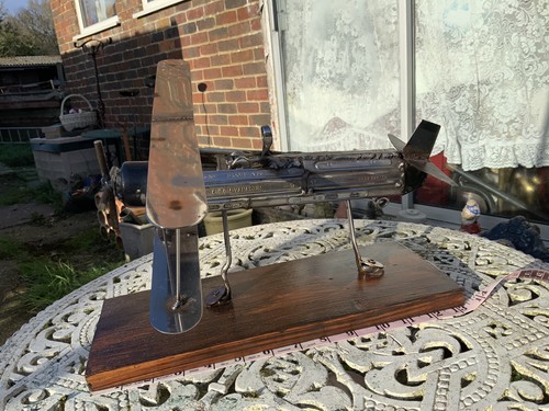 Vintage plane metal tin - bi-plane,