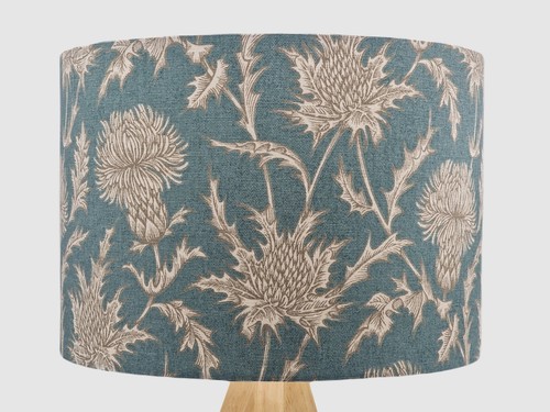 Scottish teal fabric handmade - scottish,