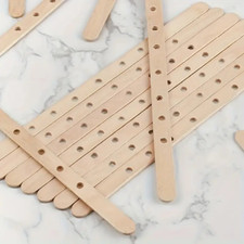 Wooden Candle Wick Holders 7-Hole Centring Device Candle Making Supply UK