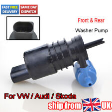 Twin Outlet Front Rear Windscreen Washer Pump For VW Audi Skoda Fabia Octavia