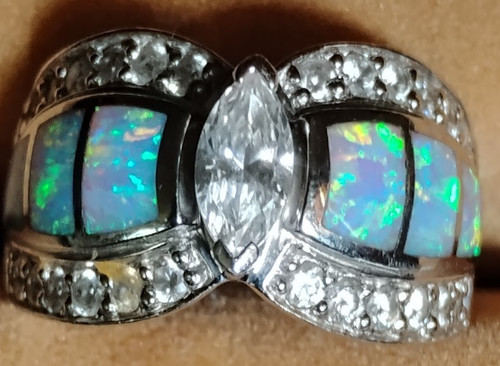Sterling silver marquise blue - marquise,