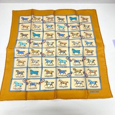 HERMES Silk Mini Scarf 41x40cm