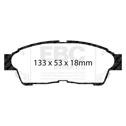 Ebc dp4964r brake pad set - dp4964r,