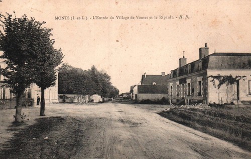 Old postcard monts - old,