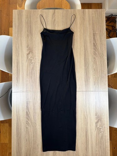 Zara black shoestring strap