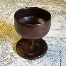 Vintage Carved Wooden Goblet