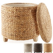 Round Storage Ottoman