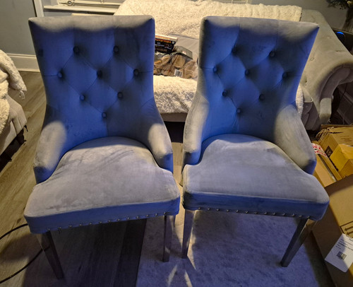 Set grey upholstered - set, 6