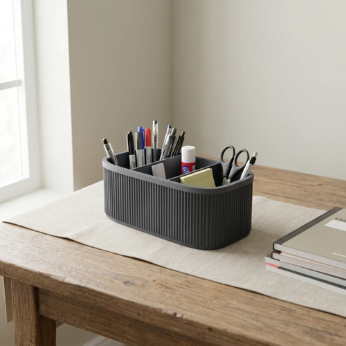Ribbed teacher desk - teacher,