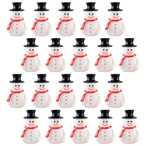 Pcs mini snowman ornaments - 20,